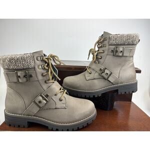 Cliffs By White Mountain Marlee Womens Ankle Boot Stone Size 8.5 W
